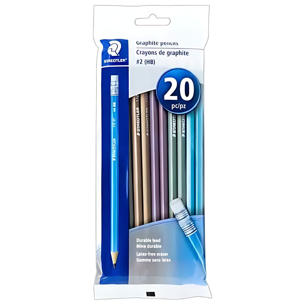 Lápiz De Grafito Staedtler Colores Metálicos, Bolsa Con 20 Piezas