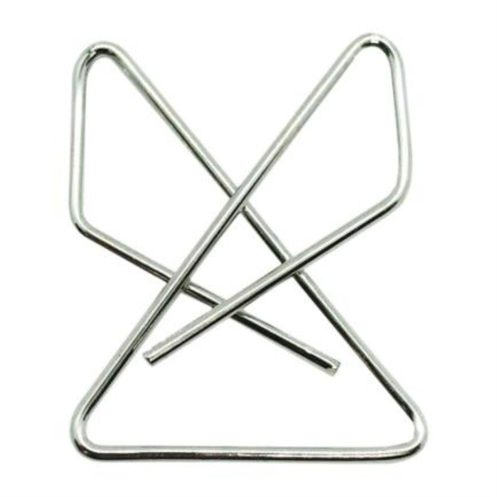Clip Mariposa Nextep Niquelado #1 60mm 12 Clips Ne-042A - Colmenero Shop