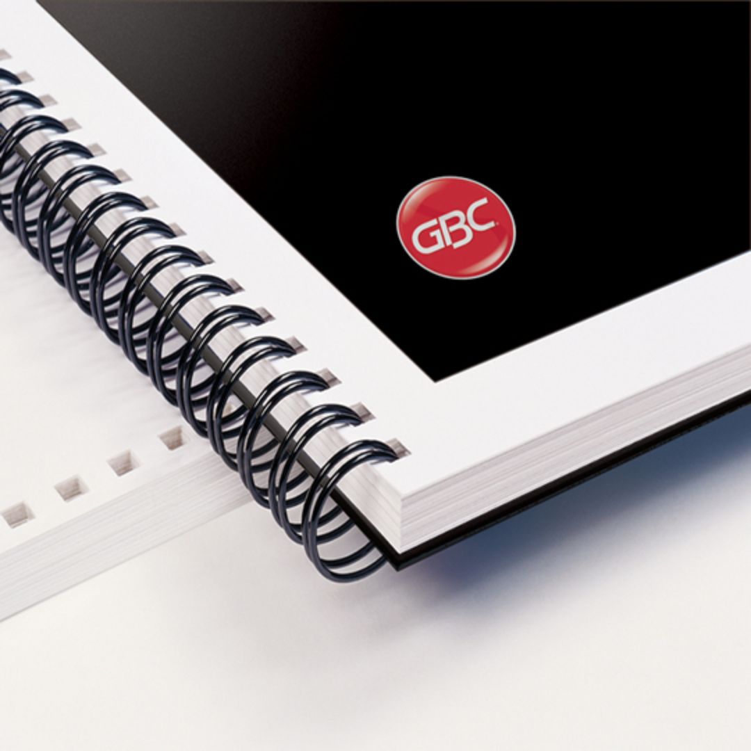 Arillo Metal Twin Loop Negro 9/16" Gbc Paso 3:1 Capacidad 111-135 Hojas