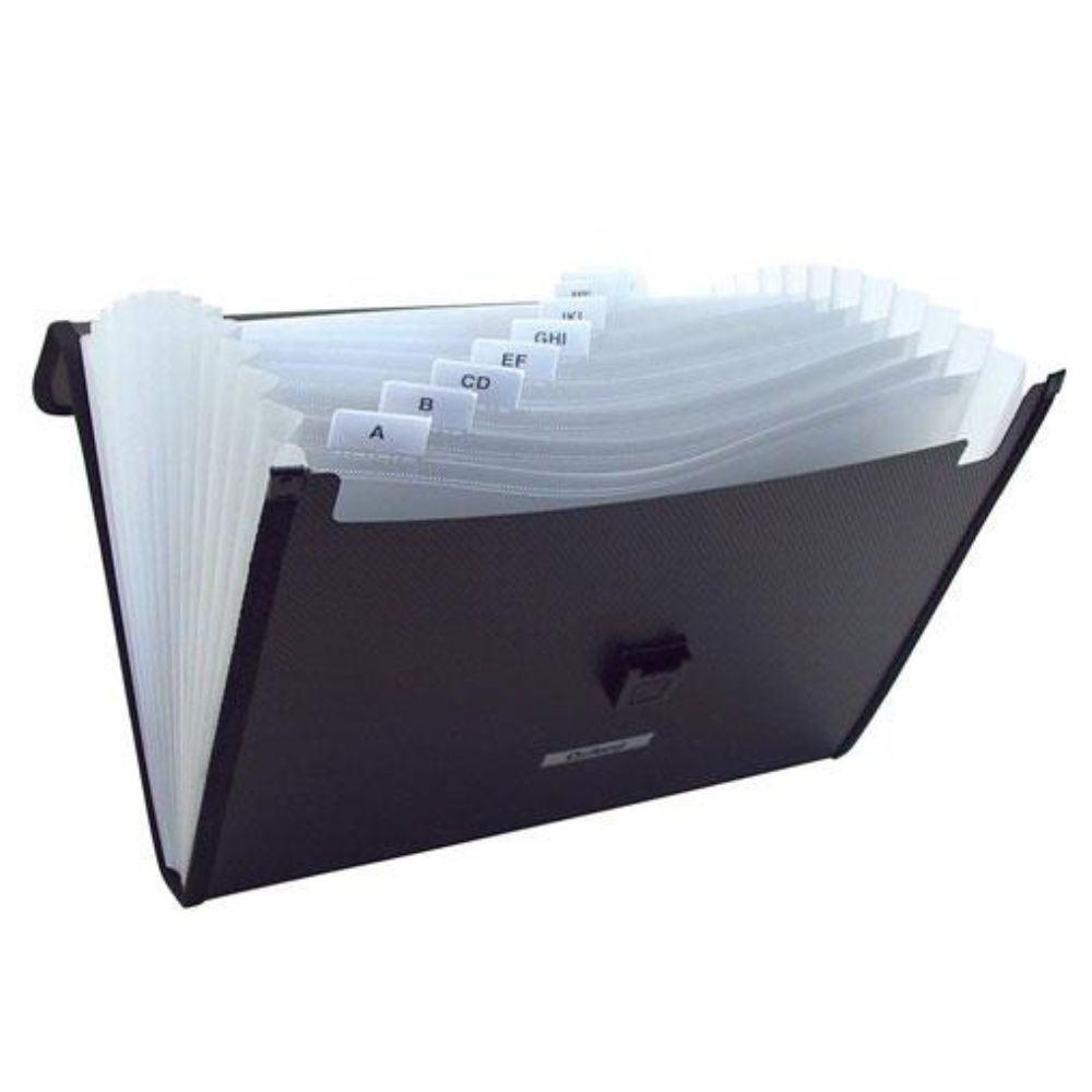 Archivo Expandible Oxford Carta Color Negro Con Cierre De Broche - Colmenero Shop