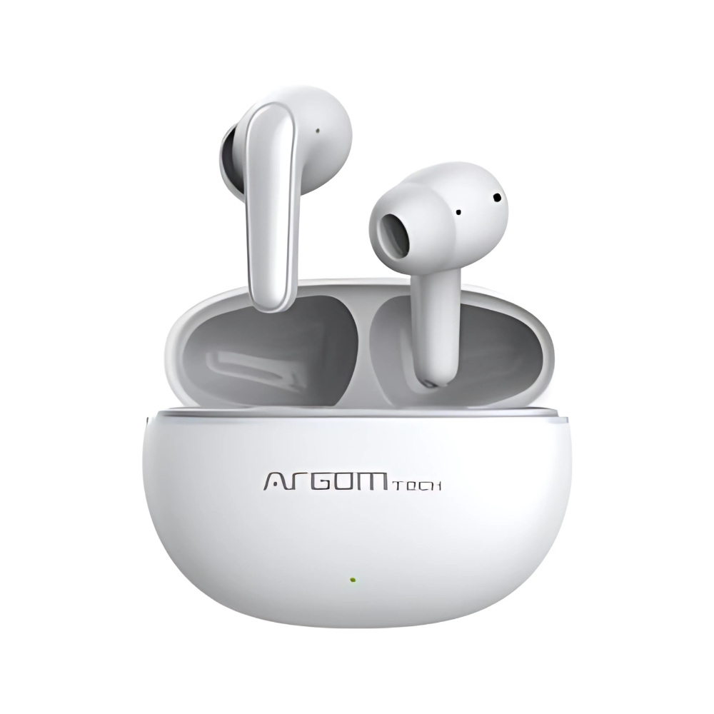 Audífonos Argomtech Inalámbricos Skeipods E20 Control Táctil Resistente Al Agua Blanco. - Colmenero Shop