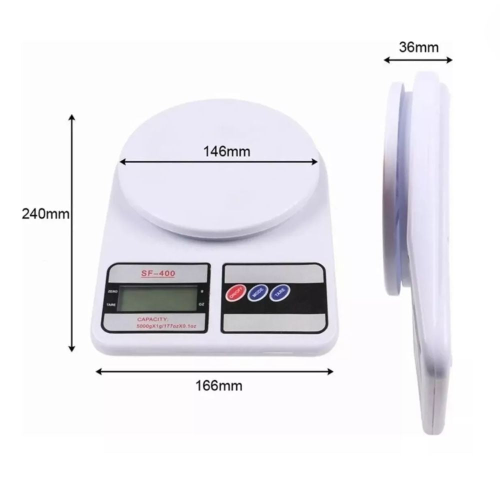 Bascula Digital Gramera De Cocina Sf-400