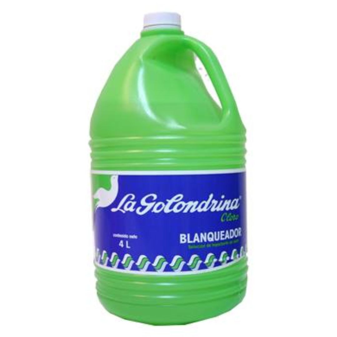 Cloro Blanqueador La Golondrina, 4 Litro