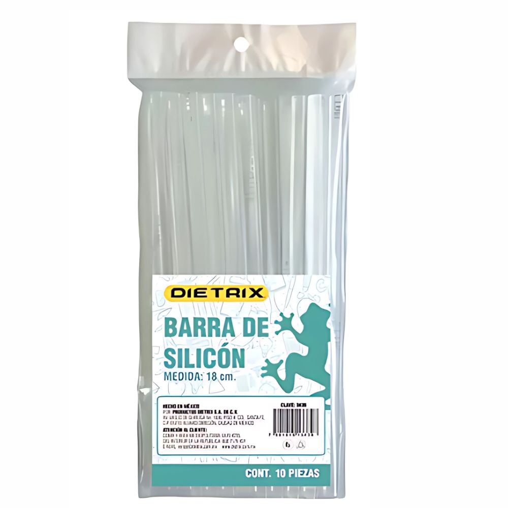 Barras de Silicón Delgado Dietrix 18 cm | Bolsa con 10 Piezas