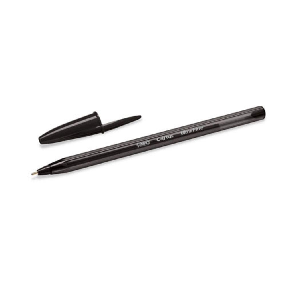 Bolígrafo Bic Cristal Negro Ultra Fino 0.7mm - Colmenero Shop
