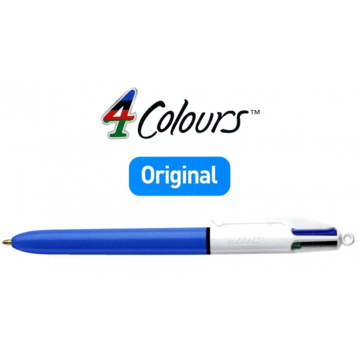 Bolígrafo Bic Cuatro Colores Original Bolígrafo 4 Tintas. Blíster 1 Pieza - Colmenero Shop