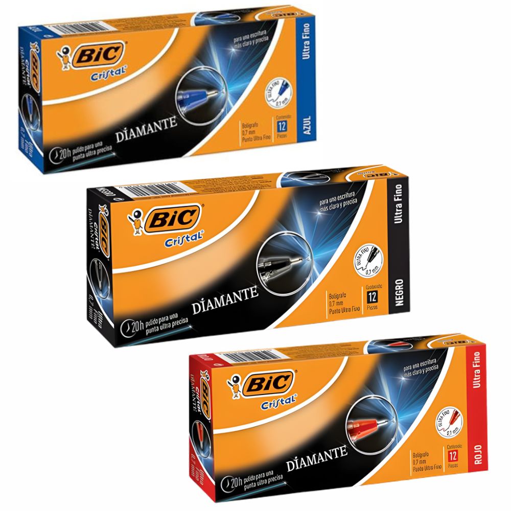Boligrafo Bic Ultrafino Cristal C-12
