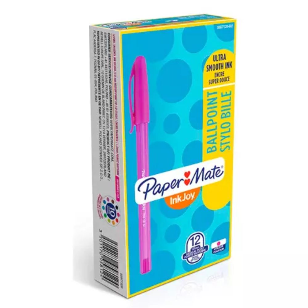 Boligrafo St Kilometrico Punto Mediano Magenta Caja 12 Piezas - Colmenero Shop