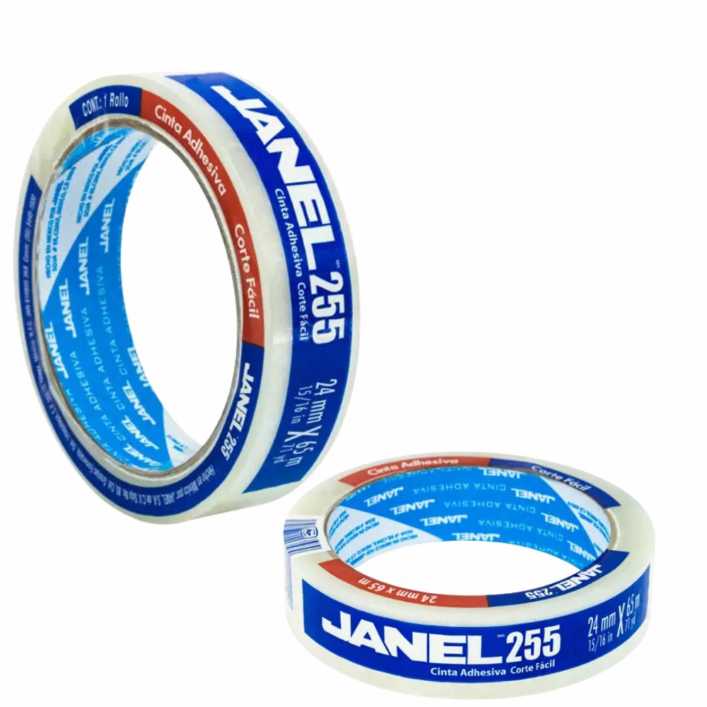 Cinta Adhesiva Transparente Janel 24 x 65 mts | Uso General