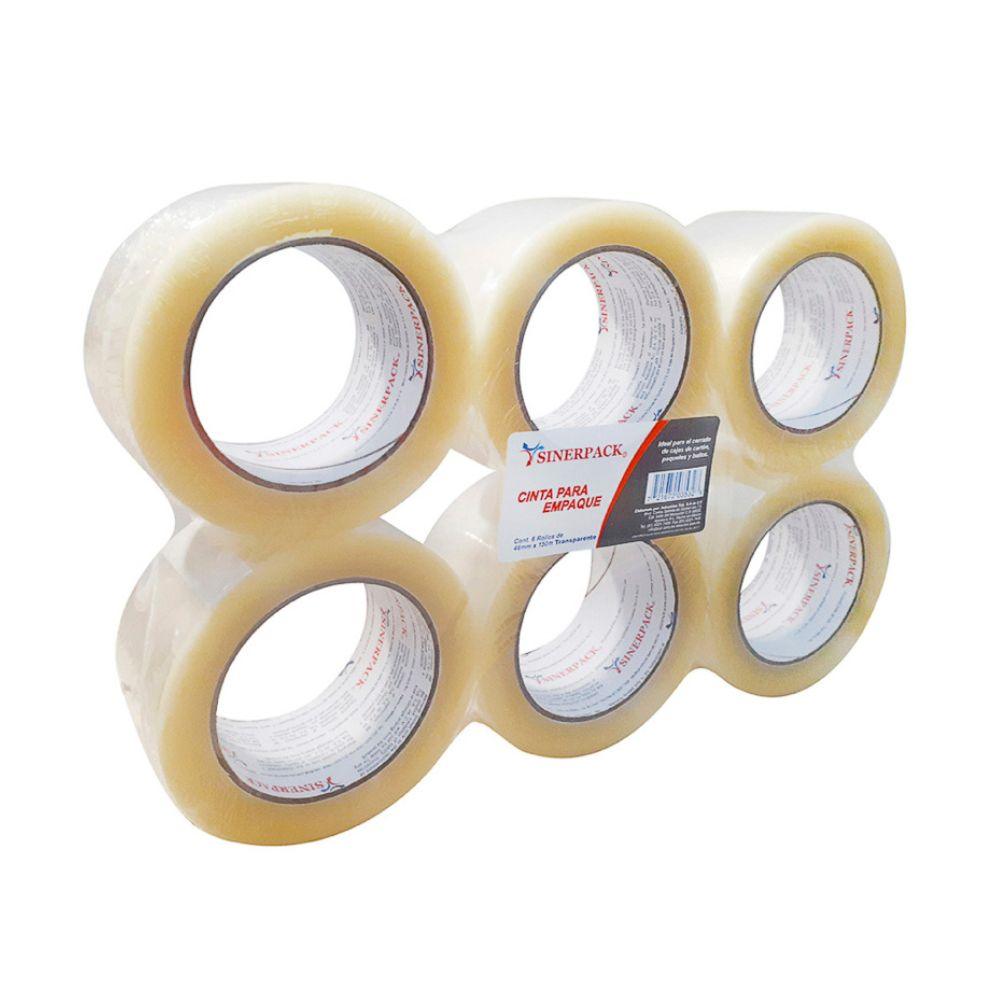 Cinta 174 De Empaque Tuk 48mm X 150m, Transparente, Con 6 Piezas - Colmenero Shop