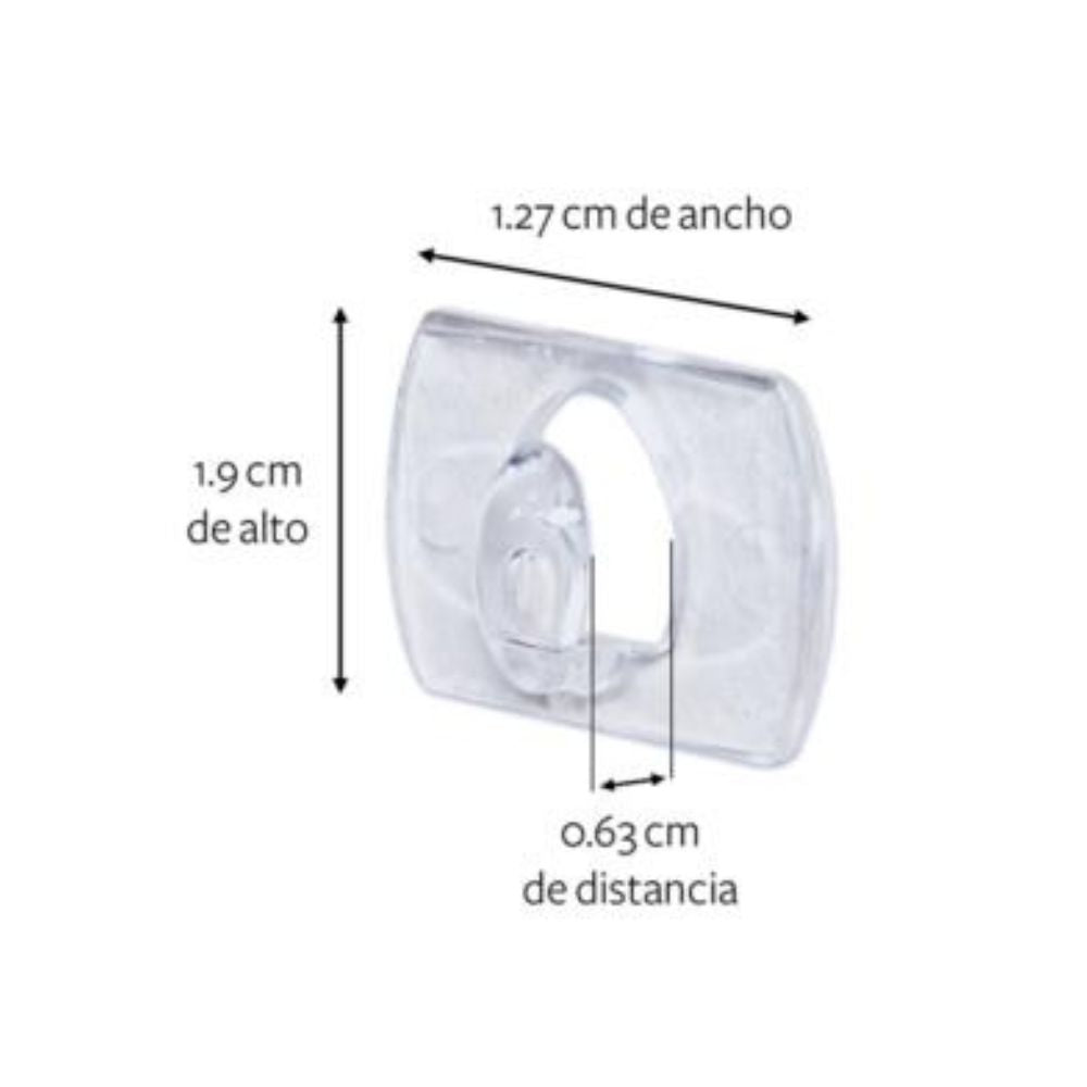 Clips Para Luces 3m Command 4 Transparentes