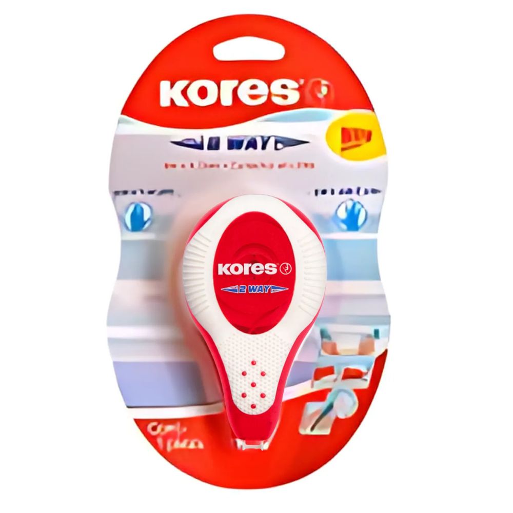 Cinta Correctora Kores 2 Way | 4.2mm x 6m | Para Zurdos/Diestros