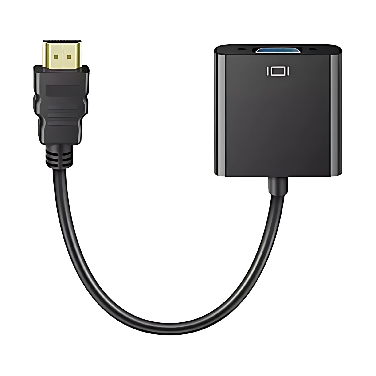 Cable Adaptador - Convertidor Hdmi Macho A Vga Hembra, Hd15 - 1080 Dpis, (1920x1080), Convertidor Hdmi A Vga, Negro - Colmenero Shop