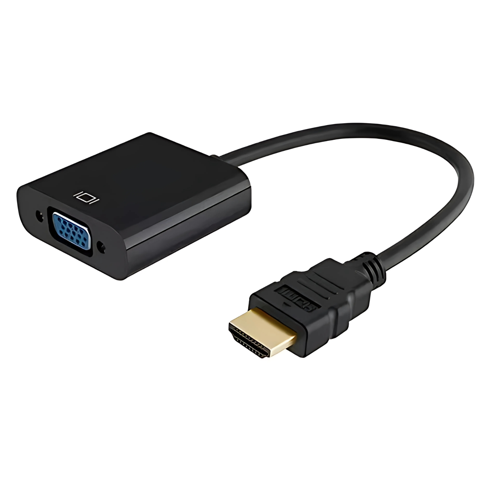 Cable Adaptador - Convertidor Hdmi Macho A Vga Hembra, Hd15 - 1080 Dpis, (1920x1080), Convertidor Hdmi A Vga, Negro - Colmenero Shop