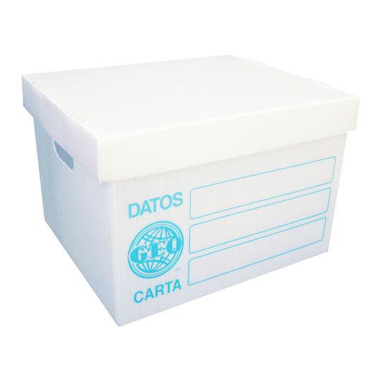 Caja De Archivo Plástica Geo Carta Color Blanco - Colmenero Shop