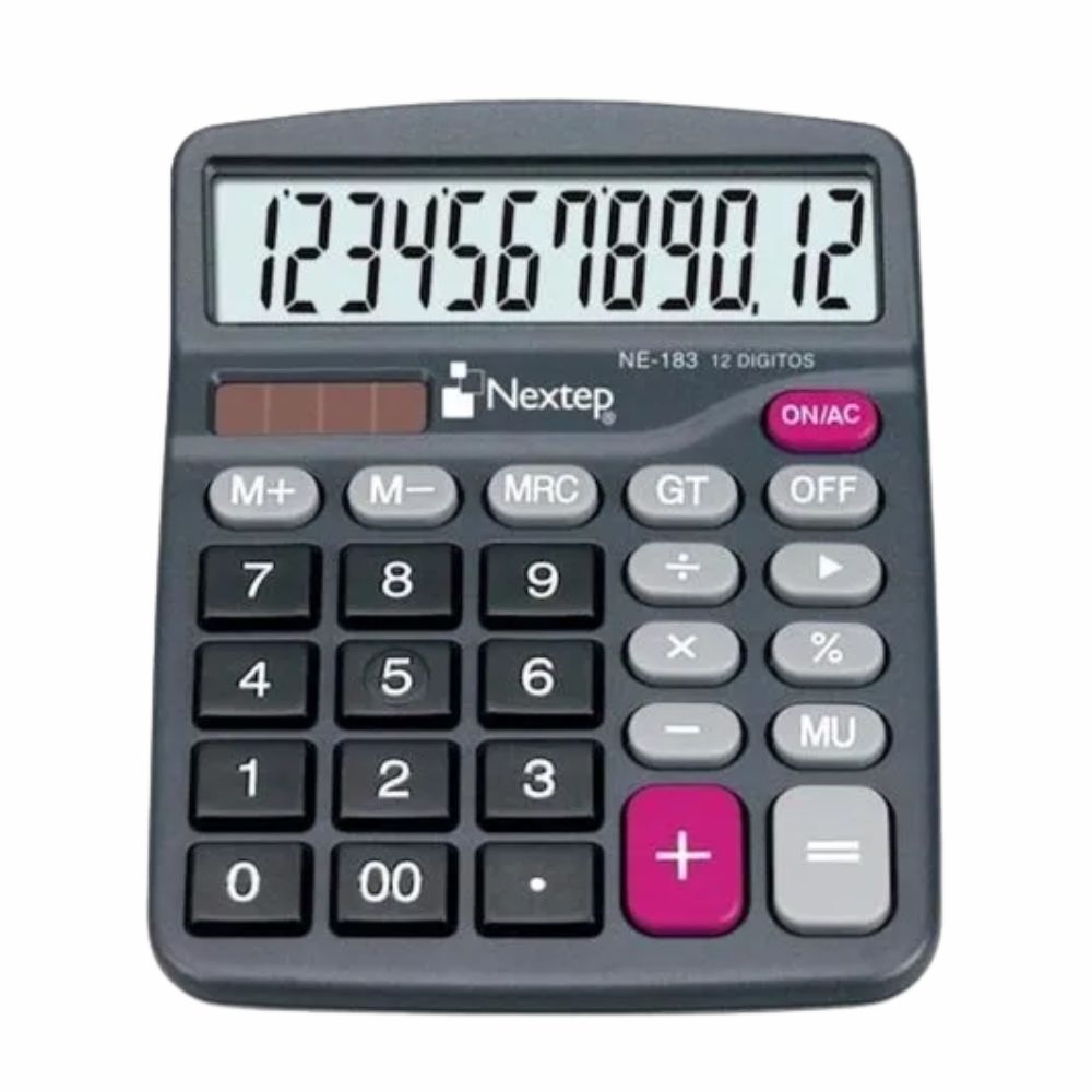 Calculadora Nextep NE-183 de 12 Dígitos | Escritorio Compacto