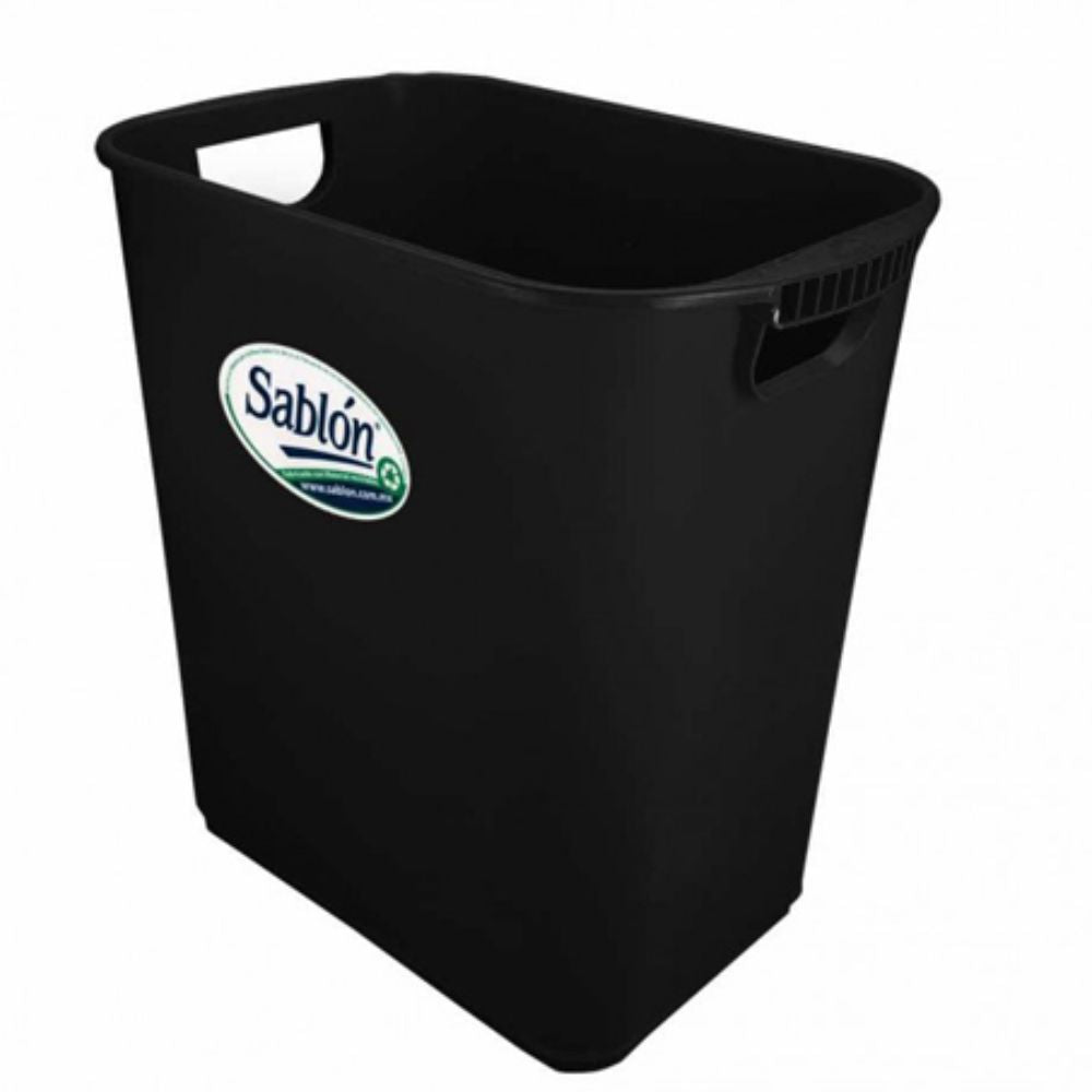 Cesto jumbo con aza Sablon color negro 8025
