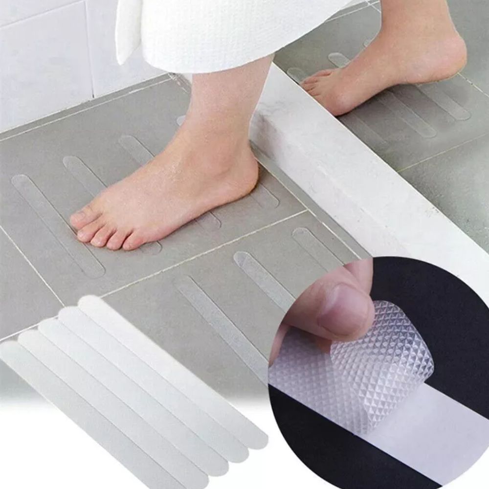 Cinta Antiderrapante Transparente Devblíster con 12 Tiras – 2 cm x 29 cm