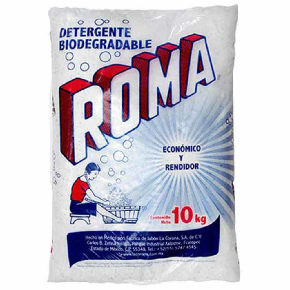 Detergente Multiusos Biodegradable En Polvo Roma Bolsa 10 Kg