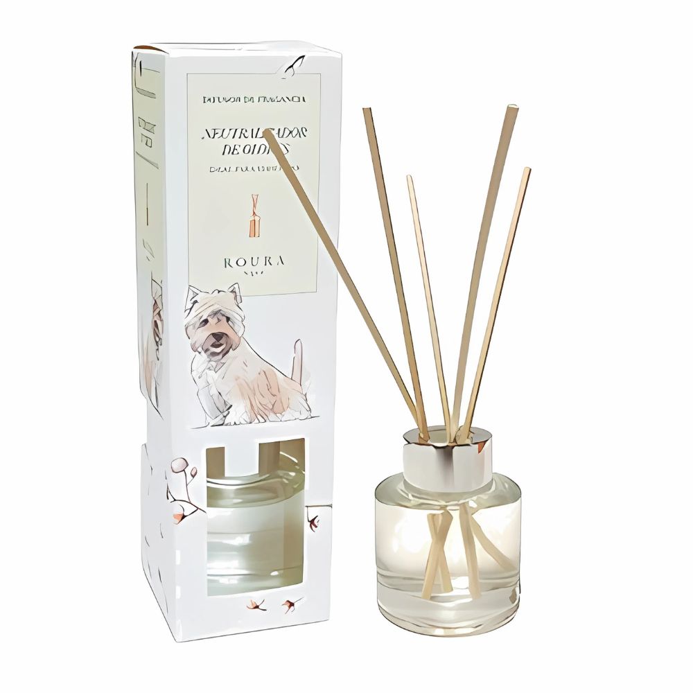 Difusor Neutralizador de Olores Perro ROURA 50ml, Algodón