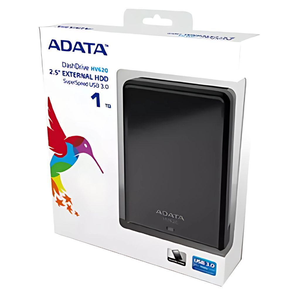Disco Duro Externo Adata HV620 1TB USB 3.0 | Negro | Colmenero.shop