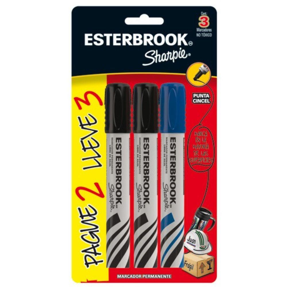 Marcador Esterbrook Negro Permanente 2+1 - Colmenero Shop