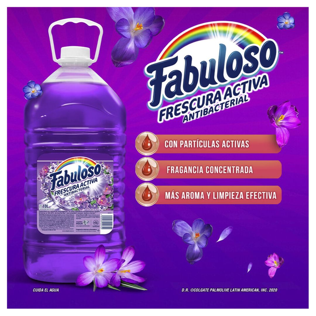 Limpiador multiusos Fabuloso aroma lavanda 10 Lt.
