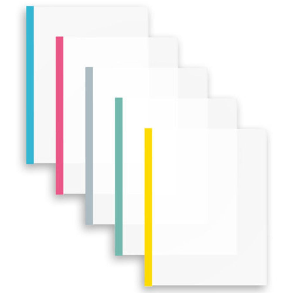 Folder Fortec Polipropileno con Costilla | Carta, 5 Piezas, Colores Surtidos