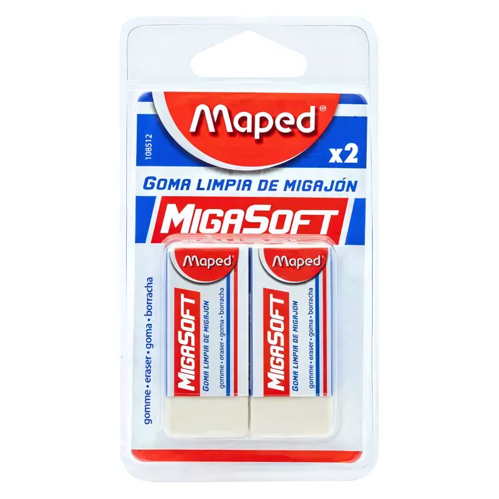 GOMA DE MIGAJON MIGASOFT BLISTER 2 PZS MAPED