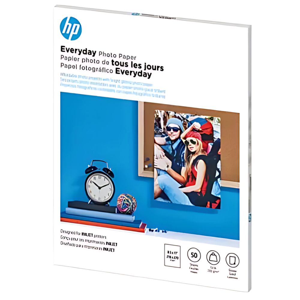 HP Everyday Glossy Photo Paper Q8723A | 50 Sheets | 8.5x11" | 200 g/m²