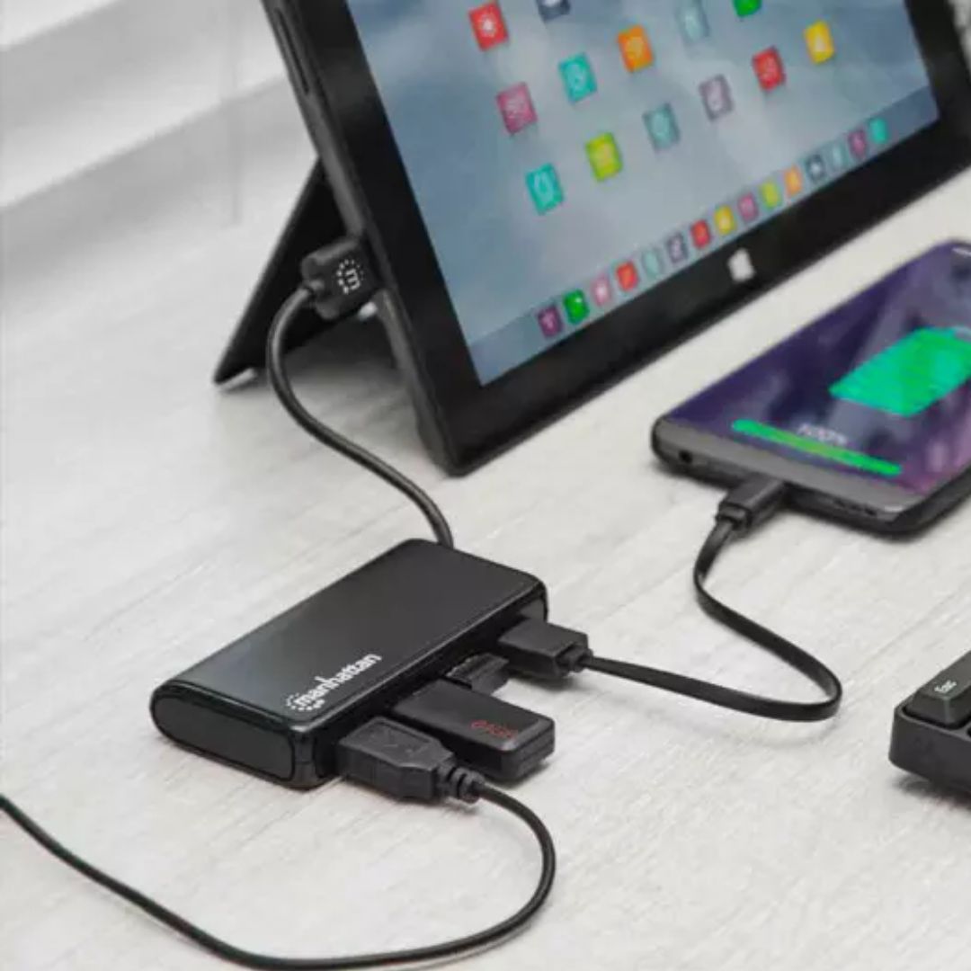 Hub Manhattan Usb 3.2 Gen 1 De 4 Puertos Usb 164900