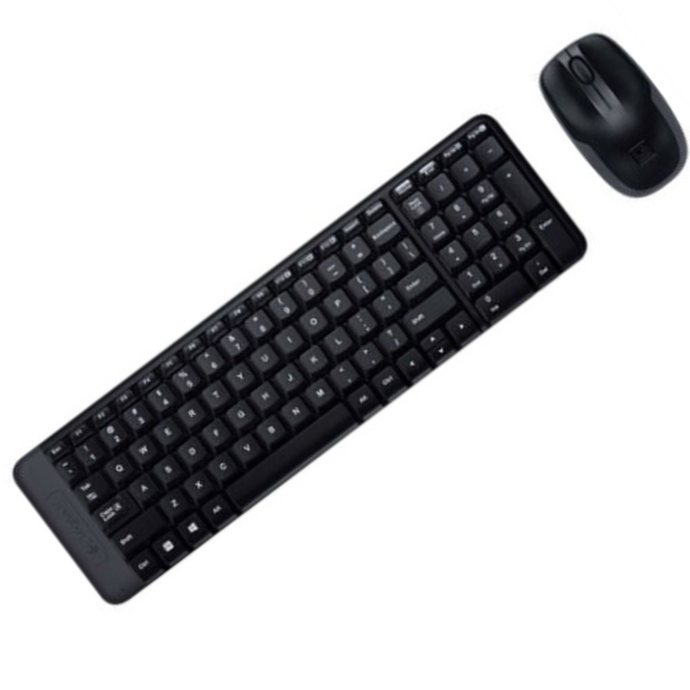 Kit Logitech Teclado y Mouse MK220 Negro