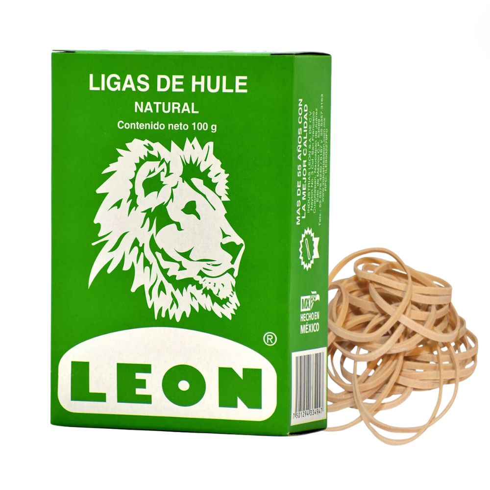 Ligas León Caja 100 grs Varias Medidas 12-18-33-64