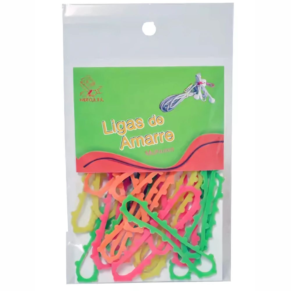 Ligas Hércules de Hule No. 18 | Colores Surtidos | Bolsa con 20 g