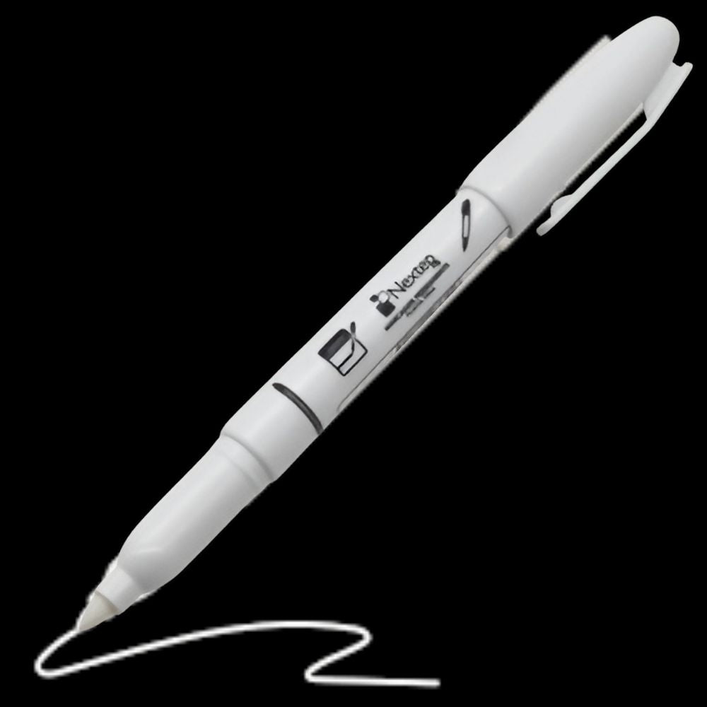 Marcador Permanente Nextep Blanco - Punta Fina 2mm