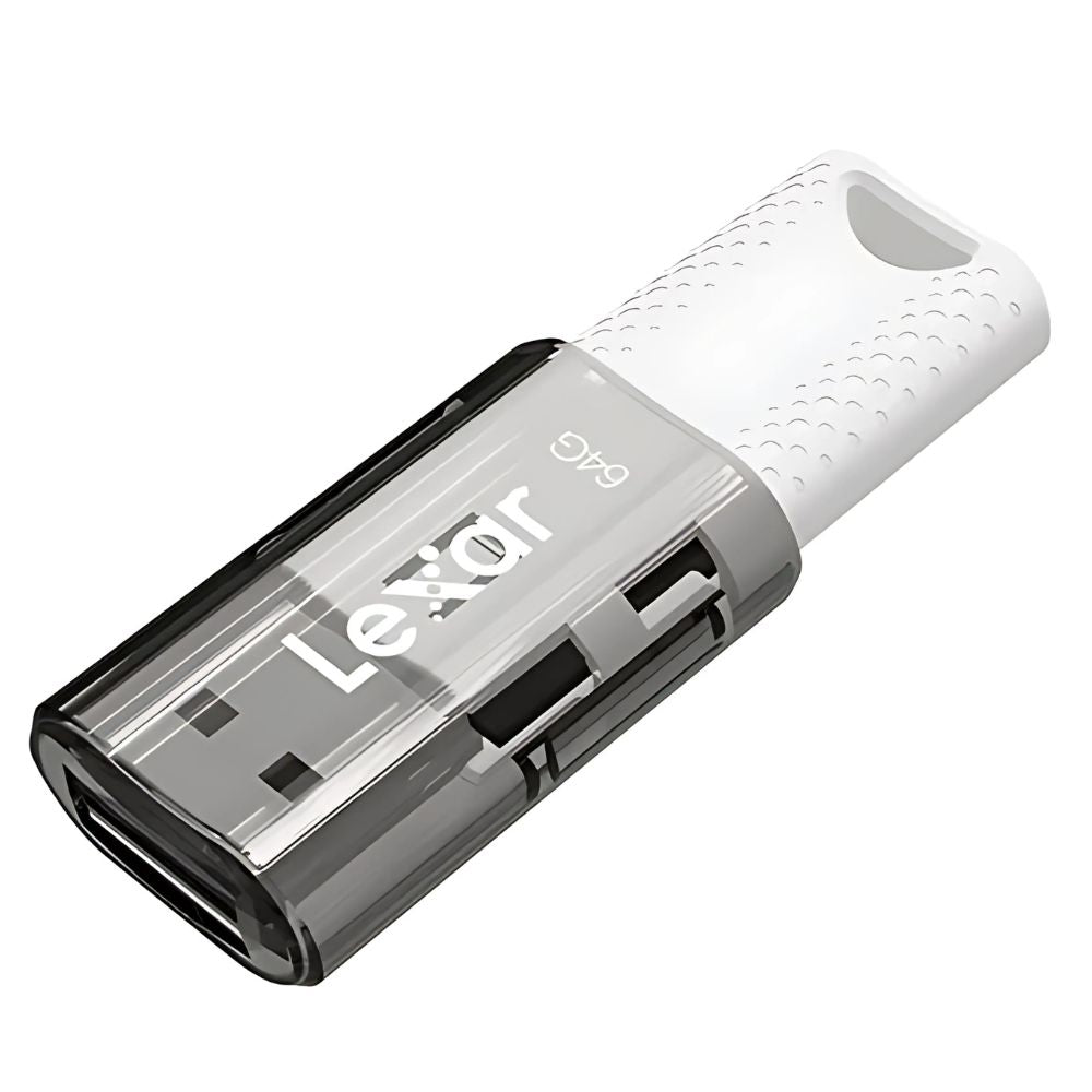 Memoria Flash Jump Drive Lexar V40 64 Gb Color Gris- Blanco