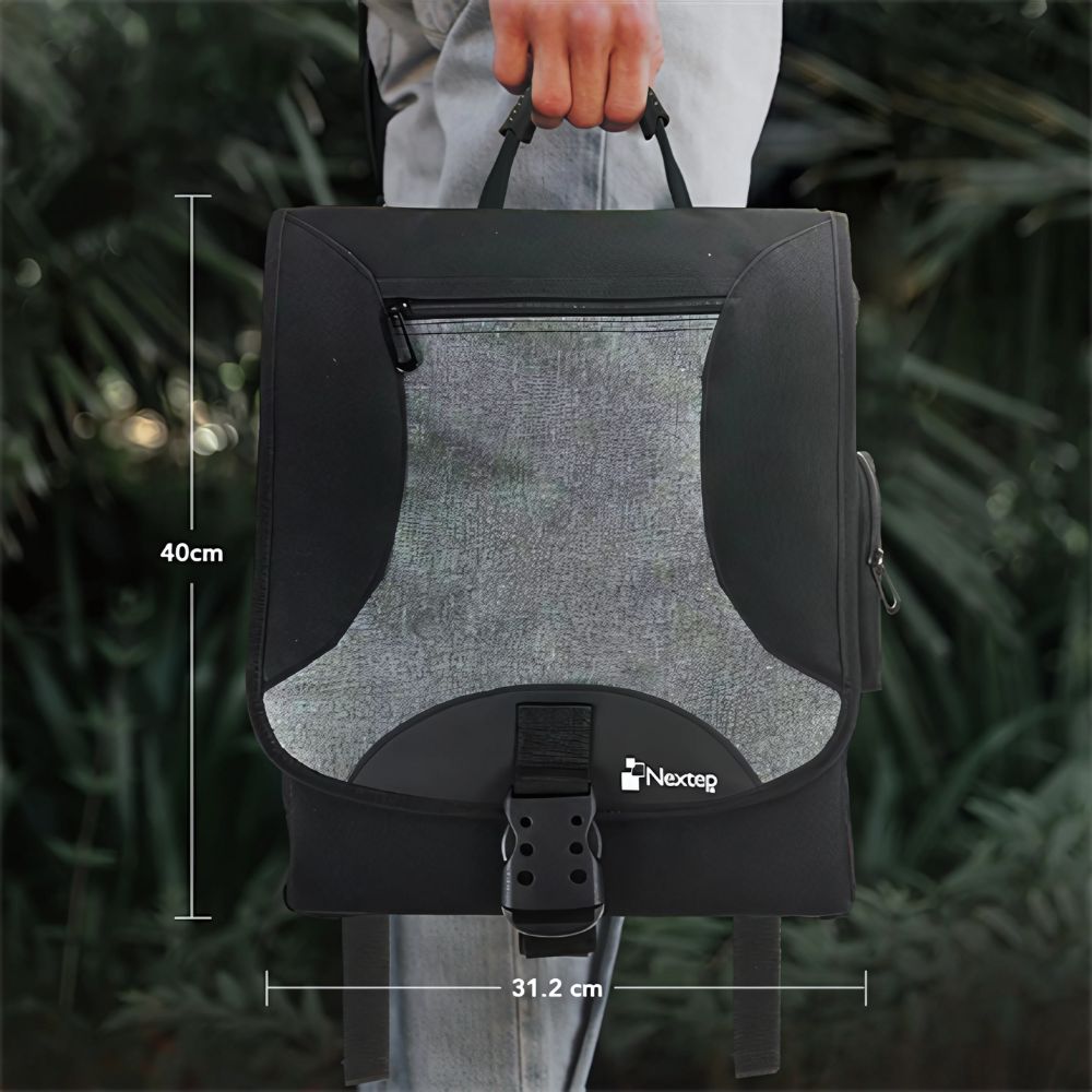 Mochila Nextep para Laptop 15.6" Mensajero 2 en 1 Negra colmenero