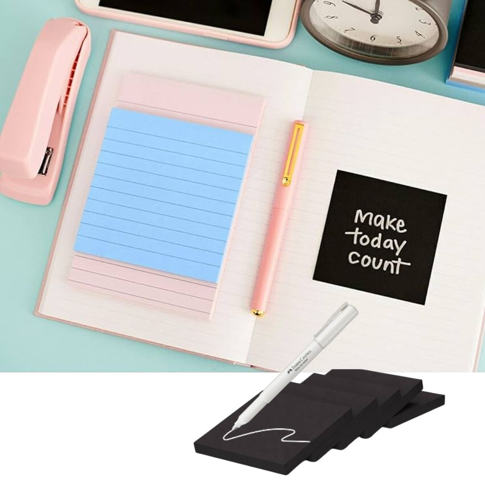 Notas Post-it® Negras 3x3" - 60 Hojas Pop-Up | Super Adhesivo | 3M