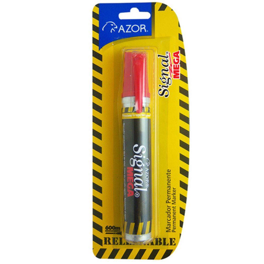 Marcador Permanente Signal Mega Punta Cincel 6 Mm Blíster - Colmenero Shop