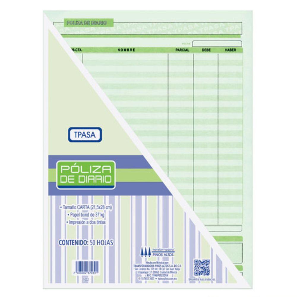 Póliza De Diario Pinos Altos Blíster Con 3 Blocks - Colmenero Shop