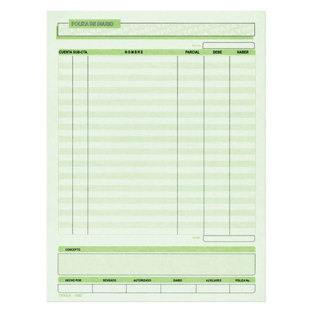 Póliza De Diario Pinos Altos Blíster Con 3 Blocks - Colmenero Shop