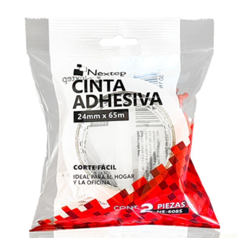 Cinta Nextep Adhesiva Corte Fácil 24 Mm X 65 Mts Bolsa C/2 Piezas - Colmenero Shop
