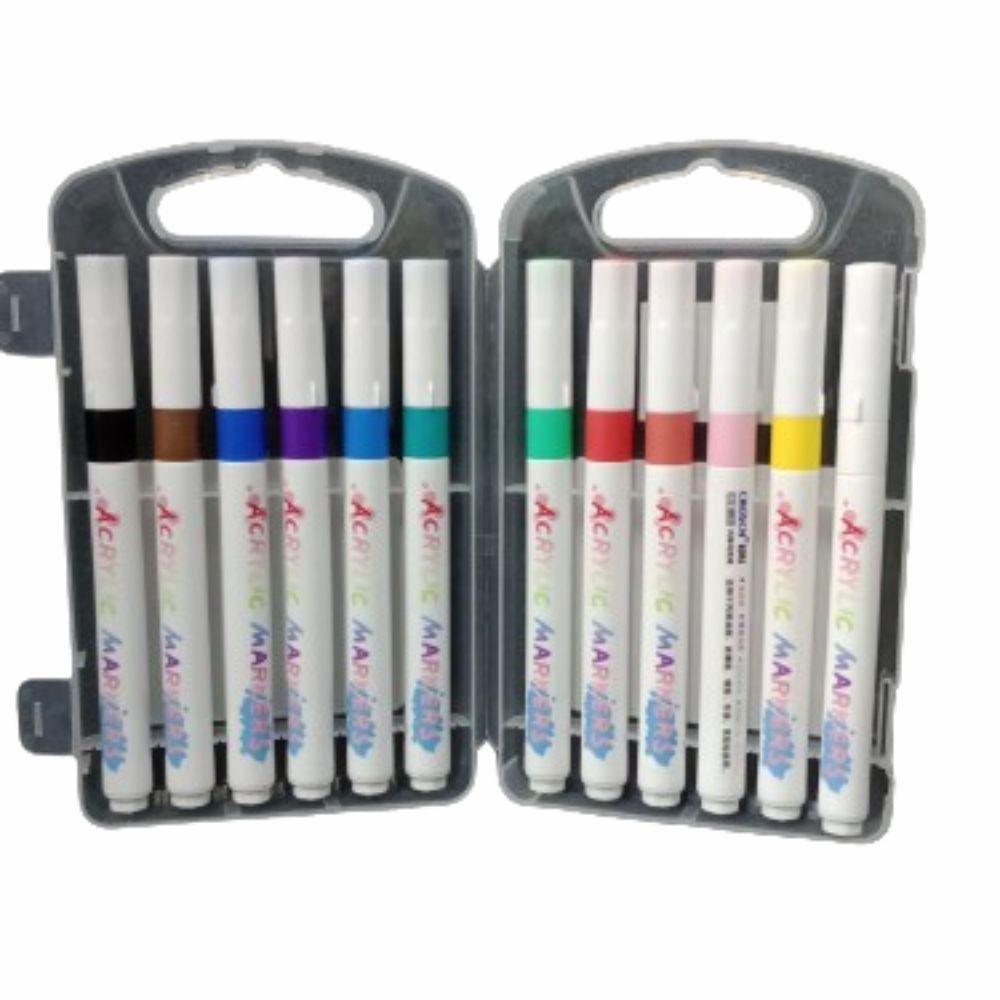 Plumón Acrílico 12 Piezas - Colmenero Shop