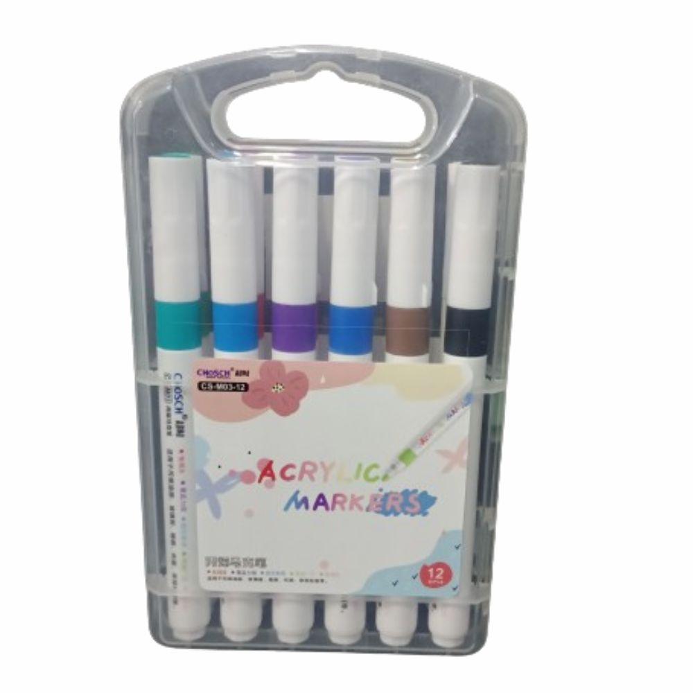 Plumón Acrílico 12 Piezas - Colmenero Shop