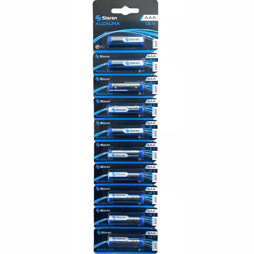 Pila Alcalina Aaa Tira Steren 10 Piezas - Colmenero Shop