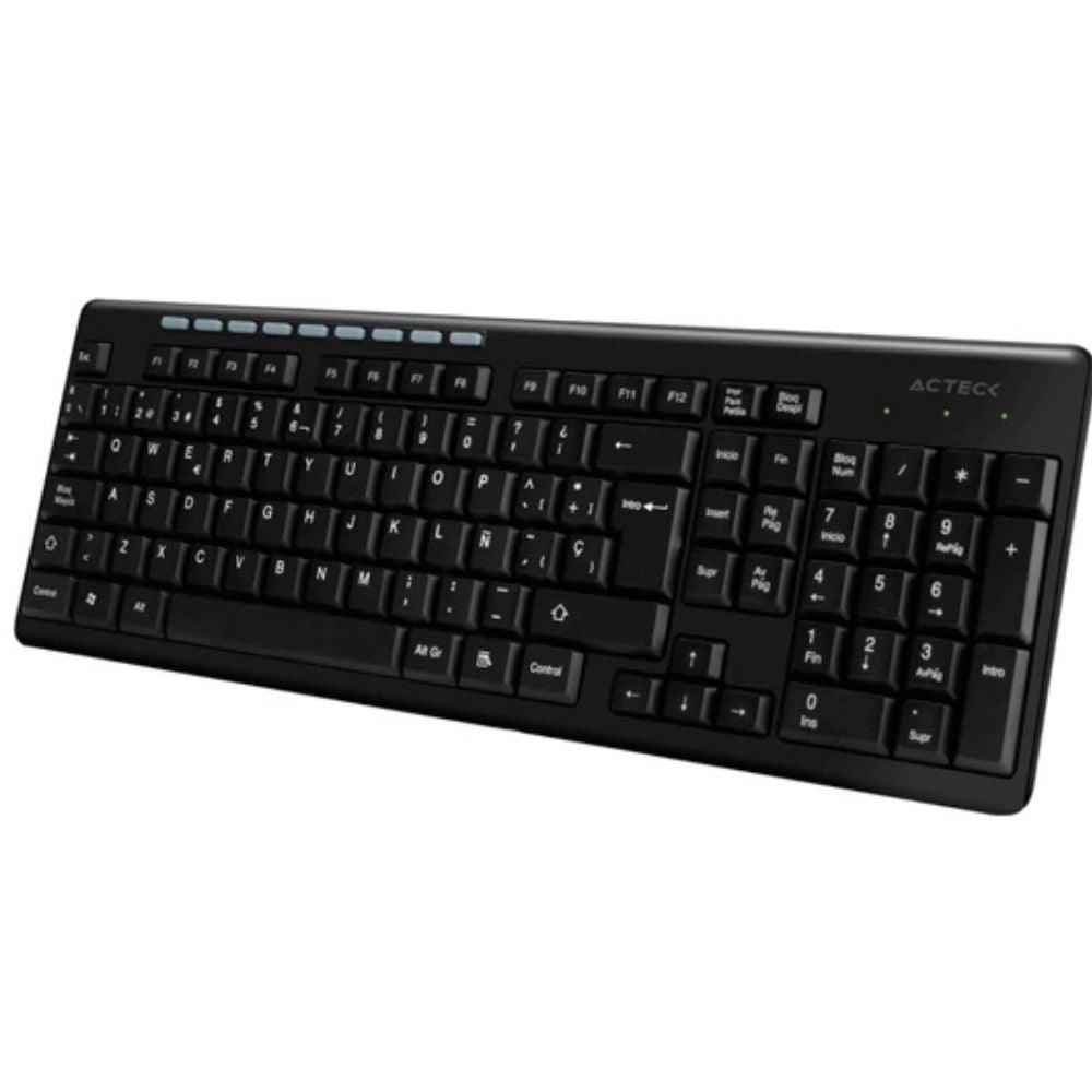Teclado Inalámbrico Acteck Negro - Colmenero Shop