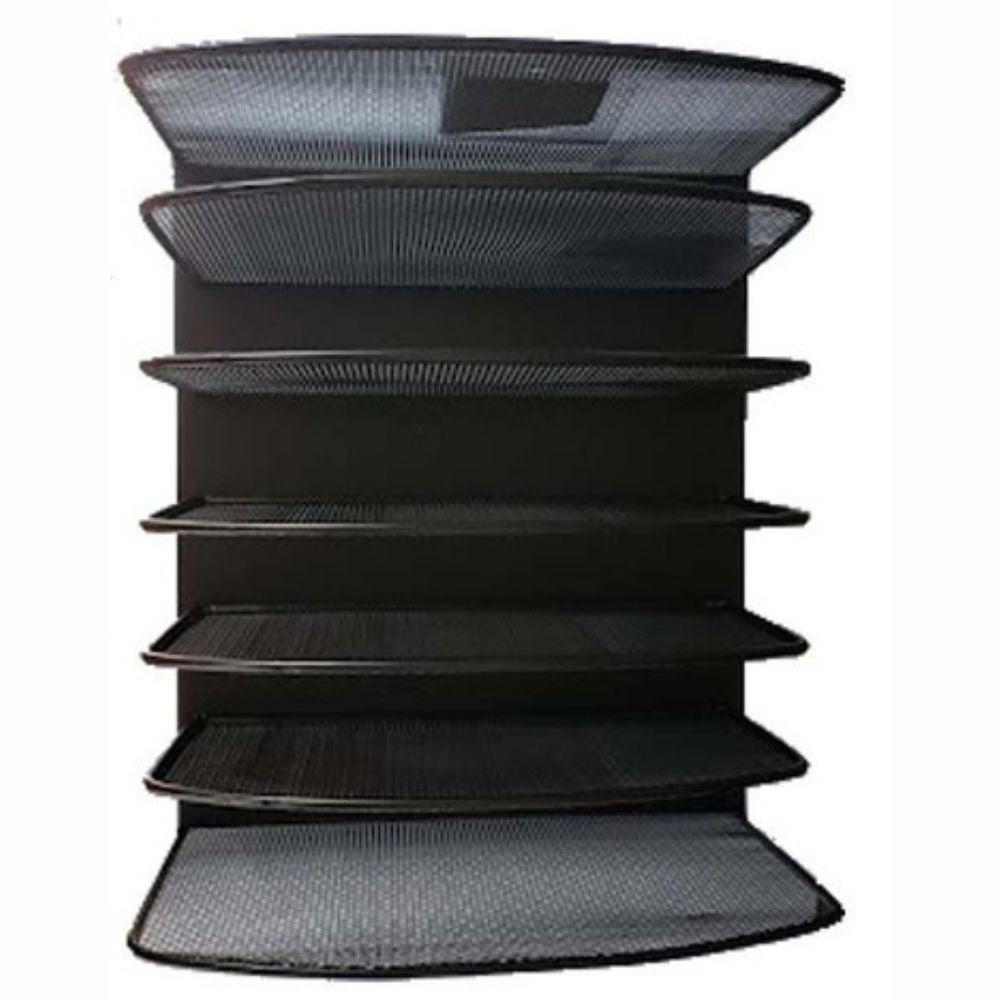 Organizador de Archivos Nextep Metálico 6 Ranuras con Bandeja Doble NE-163A