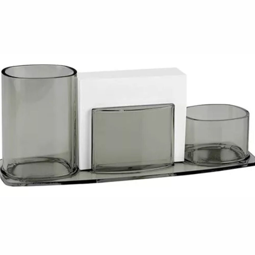 Organizador Acrimet Porta Clip/Notas/Lápiz Humo MAE