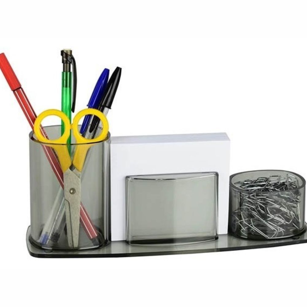 Organizador Acrimet Porta Clip/Notas/Lápiz Humo MAE