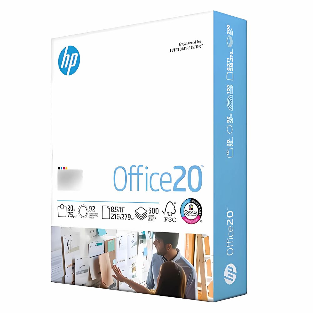 Papel HP Office Carta 75g | 5 Millares | Blancura 92% | Colorlok